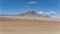 Panoramic view over the Salvador Dali Desert in Eduardo Avaroa Andean Fauna National Reserve, Bolivia Royalty Free Stock Photo